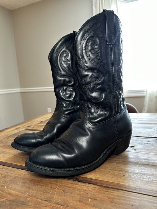 Cody James Men\'s Cowboy Boots Black Leather Size 9EE CJ4240 R Toe Oil Resistant main image 6